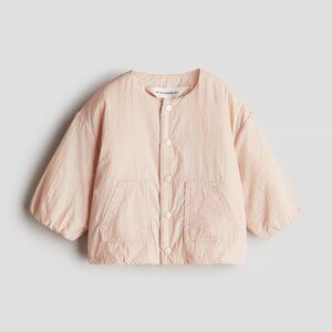 H&M Girls NWOT Pink Lightly Padded Jacket